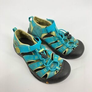 Keen Sandals Kids Size 4 Turquoise Blue Waterproof Strappy